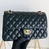 Flap Designer Tas Schoudertassen Tote Bags Klassiekers Luxe Mode Klassiekers Kaviaar Handtas Geruit Velours Draad Portemonnee Dubbele Letters Effen Sluiting Taille Vierkant Strepen