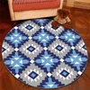 Carpets SHIERJU Round Geometric Carpet Diameter 40cm/60m/80cm/100cm/120cm/140cm/160cm/180cm/200cm For Home Comfortable