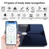 Balances de poids corporel Fat Bathroom Analyseur de composition numérique sans fil intelligent avec application pour smartphone Bluetooth WIFI 221121