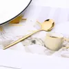 Dijksets Sets Mirror 24 PCS Gold bestek keuken servies roestvrijstalen messmesvorken Liefstoffen Zilverwerk Home Flatware 221122