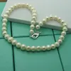 Choker 2022 Natural Freshwater Pearl Necklace 925 Silver smycken gåvor för kvinnor grossist