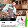 Kitchen Timers 60 Minutes Analog Visual Silent Countdown Clock Time Management Tool For Children Kids Adults 221122