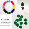 Christmas Decorations 20pcs Christmas Mini Scarf and Hat Decor Doll Clothes Accessory Creative Plants Adornment for Home Festival 221123