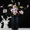 Dekorativa blommor MBF Retro Style Artificial Fake Magnolia Flower for Wedding Home