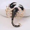 Broches mode Animal Scorpion émail broche métal insecte épinglettes et broche costume écharpe boucle Badge bijoux de luxe accessoires