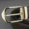 Belts Formal Black Western Style Clothes Designer For Men Pin Buckle Belt Full Grain Genuine Leather Mens High Quality
