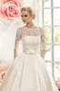 2022 Sparkly Off-Blisher Lace A-Line Свадебные платья с съемным поездом с размер плюс размер сексуальные свадебные платья