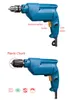 Dongcheng Electric Drill 10mm متغير السرعة 500 واط لسرعة المعادن البلاستيكية الخشبية 0-2600 دورة في الدقيقة