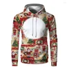 Herren Hoodies Kapuzenpullover Herren S-4XL Pullover Weicher Übergroßer Hoodie Leichte Platte Langarmpullover Für Sublimation DIY