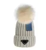 Cappello lavorato a maglia Beanie Cap da uomo di marca di lusso da donna autunno e inverno cappelli capelli di volpe ispessiti stile casual caldo