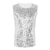 Mannen Tank Tops Heren Zomer Mouwloze Ronde Hals Sequin Slim Fitted Vest Top Tee T-shirts Festival Rave Party Clubwear 221122