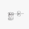 Stud OEVAS 100% 925 Sterling Zilver 77mm Hart Hoge Koolstof Diamanten Oorbellen Voor Vrouwen Sprankelende Bruiloft Fijne Sieraden Gift 221119