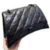 クラシックデザイナークラッシュバッグ女性砂時計バッグハンドバッグショッピングショルダーファッションチェーンクロスボディハーフムーン高級本革財布財布