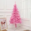 Décorations de Noël 5060 cm Arbre de Noël Rose Bleu PVC Arbre de Noël artificiel Décorations de Noël pour la maison Cadeau de Noël Année Fournitures de fête 221123