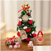 Decora￧￵es de Natal Decora￧￵es de Natal Retro Kraft Paper Tag Snowflake Xmas Tree Papai Noel Gift Bell Tags Diy Blessing Cards Dhwgi