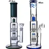 Gravity Glass Bong Hookahs Water Bongs matrix perc 14mm Smoke Glass Pipe Recycler Dab Rigs With 18mm Bowl