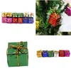 Decorazioni natalizie Decorazioni natalizie 12 pezzi Mini confezione regalo Ornamenti per alberi Anno Ornamenti appesiNatale Drop Delivery Home Ga Dhsmi