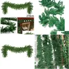 Kerstdecoraties Kerstdecoraties 200heads Garland kunstmatige dennenmas decoratie groen sparren winkel display hoogwaardige dhu70