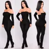 Monos de mujer Mamelucos Mujeres sexy Fuera del hombro Manga completa Bodycon Mono Pantalones largos Moda para mujer Flaco Conjunto de ropa elástica Club 221123