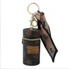 Designer Letter Printing Keychain Wallet Keyring Fashion Purse Pendant Car Chain Charm Bucket Bag Flower Mini Coin Holder Keychain260T