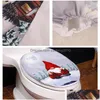 Toilet Seat Covers Toilet Seat Ers 2Pcs Christmas Santa Gnome Nonwoven Fabric Bathroom Er Pad Mat Xmas Decoration Accessory Drop Del Dh4Wq