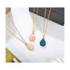 Pendant Necklaces Est Creative Items Simple Water Drop Pendant Fashion Sweet Crystal Cluster Necklaces Feminine Necklace Delivery Je Dhalu