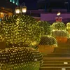 Cordes LED Fée Chaîne Net Lumières Décorations D'arbre De Noël En Plein Air Rue Guirlande Jardin Patio Décor Rideau De Mariage