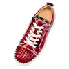SURES BUTS FLAT Outdoor Sports Luksusowy High Top Low Red Red Soles Funny Women's Classic Elastic Patent Designer Poleg