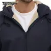 Sweats à capuche pour hommes Tacvasen Fleece doublure à sweat à sweat d'hiver Vestes Sherpa Vestes Ventroz-Zip Full Zip Clats chauds grimpant à capuche décontractée Sportswear 221124