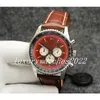 Luxury Men's Watches 43mm Fashion Colorful Dial Crystal Style äkta Lether Strap Band Quartz Movement Wristwatch för män