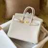 Luxury Designer Handbag Genuine Leather Lychee Pattern Platinum for Women 2022 New Fashion Large Capacity Portable High Grade Single Shoulder Factory Direct Sale