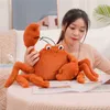 3060cm dessin animé doux en peluche crabe cancer jouet simulation animal peluche oreiller poupées remplies pour enfants enfants cadeaux d'anniversaire J220729