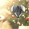 Juldekorationer Juldekorationer Mtisided Heart Colourf Ornament Suncatcher Rainbow Maker Window Hanging Ornament Sun CA DHQ5Q