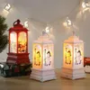 Decorazioni natalizie QIFU Train LED Light Merry for Home Cristmas Table Ornaments Navidad Noel Year 2023 221123