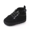 İlk Walkers Marka Born Bebek Bebek Ayakkabı Yumuşak Sole Crib Sıcak Botlar Antislip Sneaker Solid Pu 1 yaşındaki 018 ay 221124