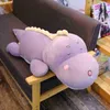 1pc Super doux mignon dinosaure en peluche coussin confortable dessin animé animal dinosaure en peluche pop lit chaise coussin enfants garçons meilleur cadeau J220729