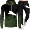 Mens Tracksuits Spring Fall Tracksuit Sweatshirt Set Slash Ink Hoodies Sweatpants 2pcs Suct Disual Runness Man Sports S4XL 221124