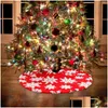 クリスマスの装飾クリスマス装飾雪だるまの木のスカートレッドホリデーパーティーのお祝いホームドロップデリバリーガーデンサプライdhpyg