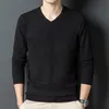 Herensweaters 10 kleuren herfstwollen klassieke stijl business casual trui v-hals dunne trui mannelijk merk dieptepunt shirt 221124