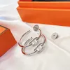 O Maillon HH oorbel Designer oorbellen voor dames dames stud 18 K vergulde studs Contrakwaliteit met doos nieuwe verkopende diamanten verjaardagscadeau 011