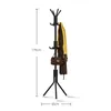 Clothing Storage 175 X 45cm Metal Coat Rack Assembled Living Room Floor Hat Display Stand Home Furniture Multi Hooks Hanging Clothes