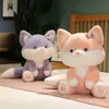 1Pc 2550Cm Real Life Fox Cuddly Animal Dolls ldren Pillow ldren Toys Bedroom Decor Stuffed Fox Birthday Gift J220729