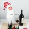 Kerstdecoraties Kerstdecoraties Old man Hoofd Wijn fles Dop Decoratie Pendant ornamenten