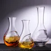 Hip Flasks Japanese Crystal Glass Ice Jug Hamster Nest Wine Container Cooling Room Bar Wine Decanter Wine Bottle Thumb Hole Whiskey Flask 221124