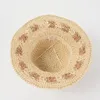 Wide Brim Hats Fashion Womens 2022 Straw Visor Flower Crochet Hat Outdoor Foldable Vacation Gardening Beach Sun Cap Accesorises