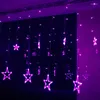 ストリングス138 LED Twinkling Starsカーテンストリングライト