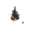 Juldekorationer Juldekorationer Pine Small Realistic Tree Artificial Xmas Usef Table Drop Delivery Home Garden Festive P DHSD6