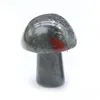L￶sa ￤delstenar 20mm svampformad ￤delstenstaty figur snidad gr￶n aventurine sten svamp hantverk f￶r att l￤ka chakra reik dh0i2