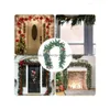 Decorazioni natalizie Decorazioni natalizie Ghirlanda artificiale Appendere con pigne 1.8M Decorazione Pino Ornamento in rattan per Hom Dhgnc