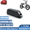 Super73 Ebike -batterier 48V 20AH Electric Bike Battery Pack 36V 25AH med kraftfull 21700 Samsung Cell 50e för 500W 1000W Motor